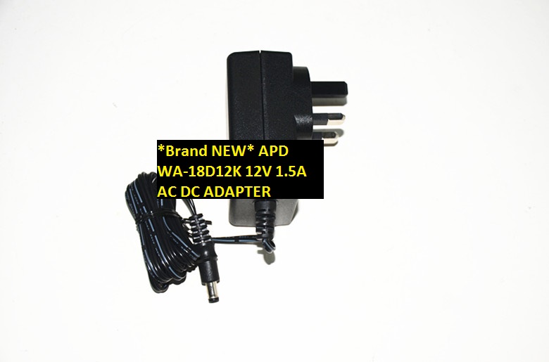 *Brand NEW* APD 5.5*2.5 12V 1.5A WA-18D12K AC DC ADAPTER POWER SUPPLY